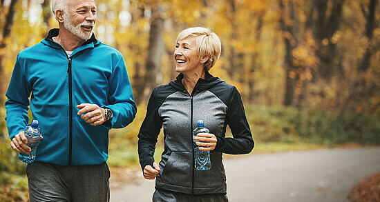 elderly cuple running. Boosting Your Energy Levels Naturally