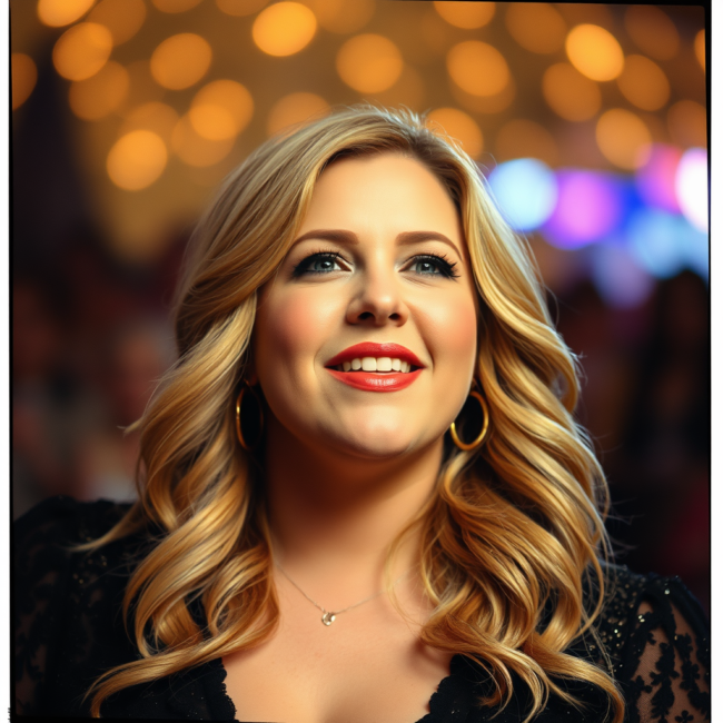 Kelly Clarkson looking happy after Keto Diet.