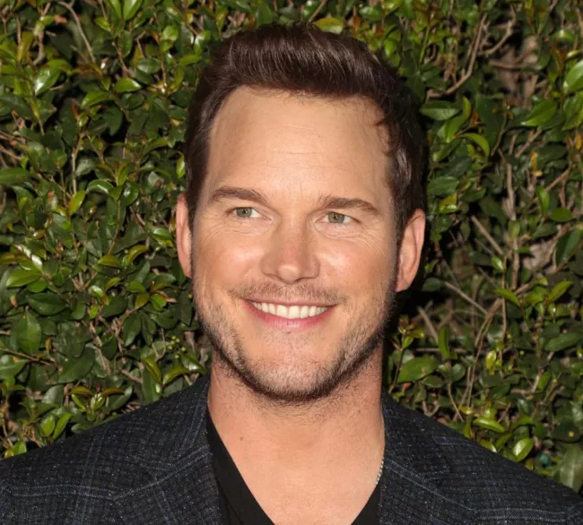 Chris Pratt looking happy after weight loss.